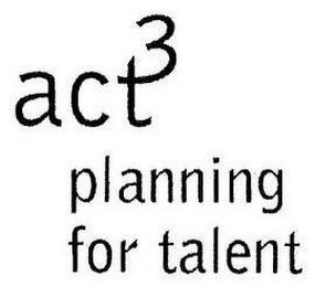ACT 3 PLANNING FOR TALENT logo