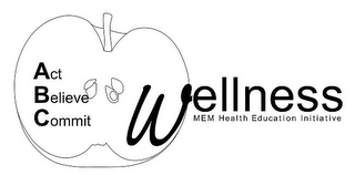 ACT BELIEVE COMMIT WELLNESS MEM HEALTH EDUCATION INITIATIVE logo