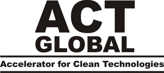 ACT GLOBAL ACCELERATOR FOR CLEAN TECHNOLOGIES logo