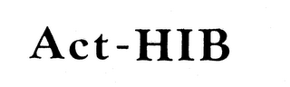 ACT-HIB logo