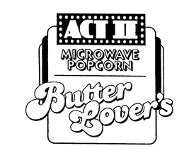 ACT II MICROWAVE POPCORN BUTTER LOVER'S logo