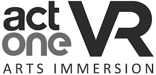 ACT ONE VR ARTS IMMERSION logo