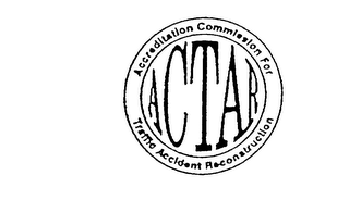 ACTAR ACCREDITATION COMMISSION FOR TRAFFIC ACCIDENT RECONSTRUCTION logo
