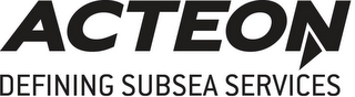 ACTEON DEFINING SUBSEA SERVICES logo