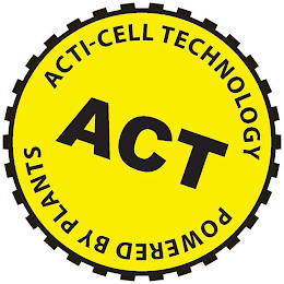 ACTI-CELL TECHNOLOGY ACT POWERED BY PLANTS logo