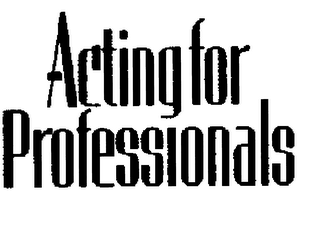 ACTING FOR PROFESSIONALS logo