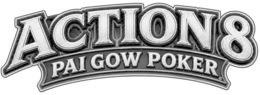 "ACTION 8" "PAI GOW POKER" logo