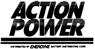 ACTION POWER DISTRIBUTED BY ENERDYNE BATTERY DISTRIBUTING CORP. logo