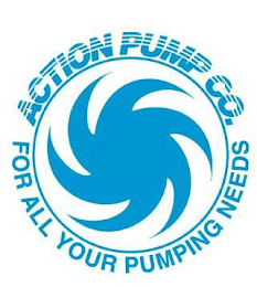ACTION PUMP CO. FOR ALL YOUR PUMPING NEEDS logo
