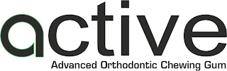 ACTIVE ADVANCED ORTHODONTIC CHEWING GUM logo