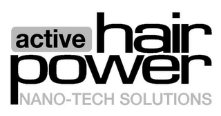ACTIVE HAIR POWER NANO-TECH SOLUTIONS logo