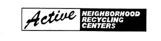 ACTIVE NEIGHBORHOOD RECYCLING CENTERS logo