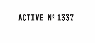 ACTIVE - WORD N°- NUMBER SYMBOL 1337- NUMBERS logo