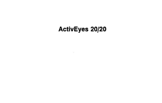ACTIVEYES 20/20 logo