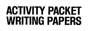ACTIVITY PACKET WRITING PAPERS logo