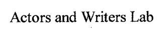 ACTORS AND WRITERS LAB logo