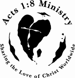 ACTS 1:8 MINISTRY SHARING THE LOVE OF CHRIST WORLDWIDE logo