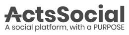 ACTSSOCIAL A SOCIAL PLATFORM, WITH A PURPOSE logo