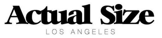 ACTUAL SIZE LOS ANGELES logo