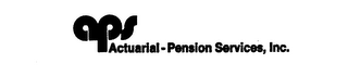 ACTUARIAL-PENSION SERVICES, INC  A P S logo