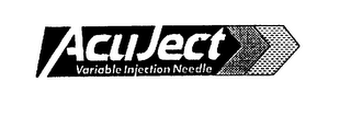 ACUJECT VARIABLE INJECTION NEEDLE logo