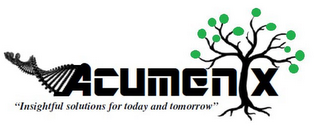ACUMENIX "INSIGHTFUL SOLUTIONS FOR TODAY AND TOMORROW" logo