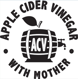 ACV · APPLE CIDER VINEGAR · WITH MOTHER logo