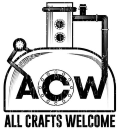 ACW ALL CRAFTS WELCOME logo