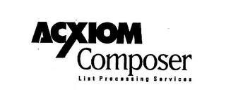 ACXIOM COMPOSER LIST PROCESSING SERVICES logo