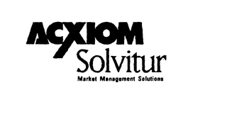 ACXIOM SOLVITUR MARKET MANAGEMENT SOLUTIONS logo