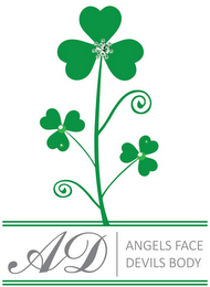 AD ANGELS FACE DEVILS BODY logo