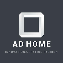 AD HOME INNOVATION, CREATION, PASSION logo