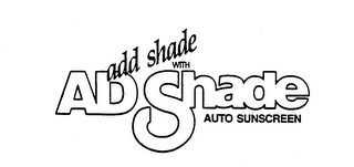 AD SHADE WITH AD SHADE AUTO SUNSCREEN logo
