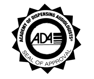 ADA ACADEMY OF DISPENSING AUDIOLOGISTS SEAL OF APPROVAL logo
