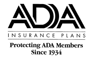 ADA INSURANCE PLANS PROTECTING ADA MEMBERS SINCE 1934 logo