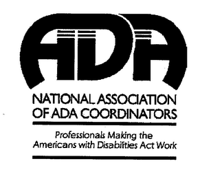 ADA NATIONAL ASSOCIATION OF ADA COORDINATORS PROFESSIONALS MAKING THE AMERICANS WITH DISABILITIES ACT WORK logo