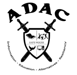 ADAC SAFE HOUSE INFORMATION - EDUCATION - ALTERNATIVES - RESILIENCY logo
