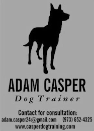 ADAM CASPER DOG TRAINER CONTACT FOR CONSULTATION: ADAM.CASPER24@GMAIL.COM (973)652-4325 WWW.CASPERDOGTRAINING.COM logo