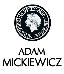 ADAM MICKIEWICZ · SIEDMIOKROTNA DESTYLACJA · FILTRACJA logo