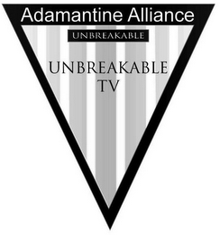 ADAMANTINE ALLIANCE UNBREAKABLE TV logo