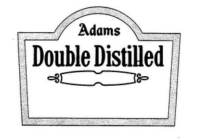 ADAMS DOUBLE DISTILLED logo