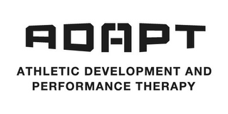 ADAPT ATHLETIC DEVELOPMENT AND PERFORMANCE THERAPY logo