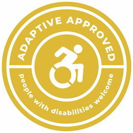 ADAPTIVE APPROVED PEOPLE WITH DISABILITIES WELCOME logo