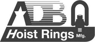 ADB HOIST RINGS MFG. logo