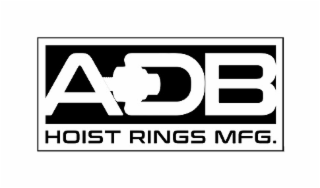 ADB HOIST RINGS MFG. logo