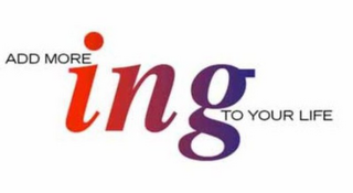 ADD MORE ING TO YOUR LIFE logo