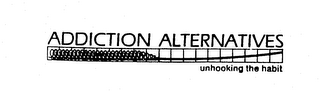 ADDICTION ALTERNATIVES UNHOOKING THE HABIT logo