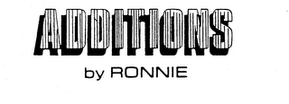 ADDITIONS BY RONNIE logo