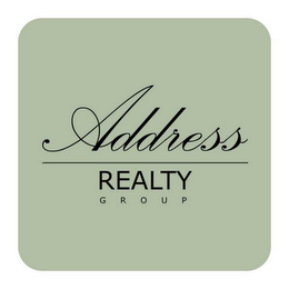 ADDRESS REALTY GROUP logo