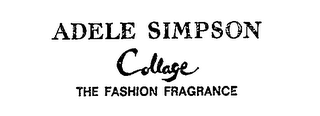 ADELE SIMPSON COLLAGE THE FASHION FRAGRANCE logo